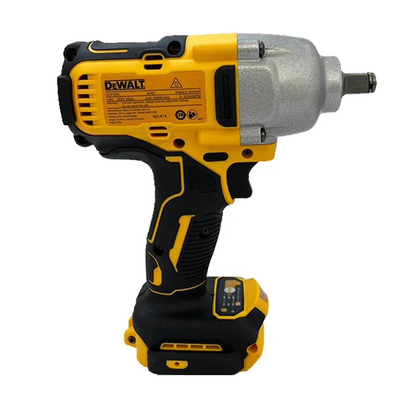 Dewalt DCF892 812N.m 브러시리스 전기 렌치 1/2인치 무선 임팩트 드라이버 고 토크 3단 속도 자동 수리 전동 공구