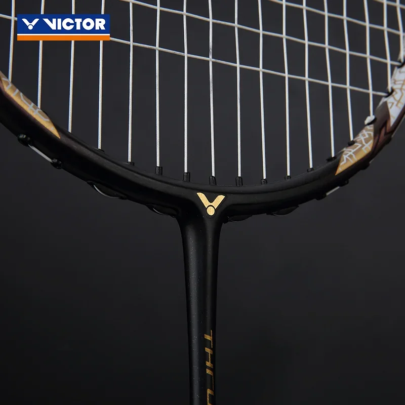 Victory Victor Black Gold Blue and White Snake Falcon Platinum Claw TK-FCLTD Badminton Racket Offensive Type images - 6