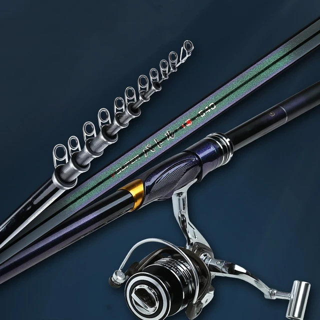 Cana De Pescar Vara Pesca Fishing Rod Spinning Casting Carbon Fiber  Telescopic