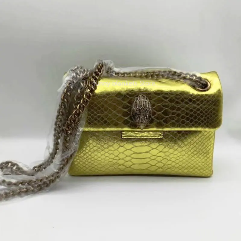 

Новая роскошная металлическая сумка из натуральной кожи с головой орла, элегантная сумка со змеиным металлическим замком, качественная сумка через плечо для женщин, подарок