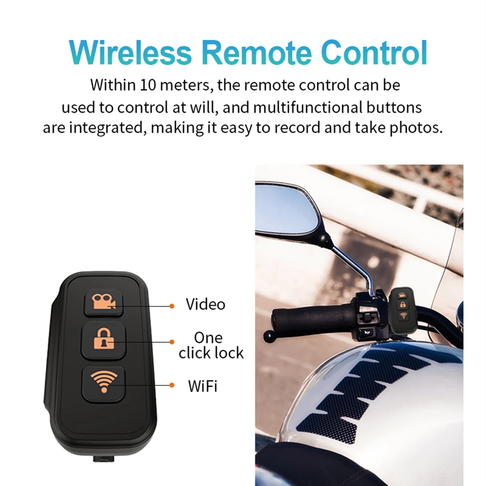 Caméra Action 2K WiFi Étanche avec Carte TF 64 Go