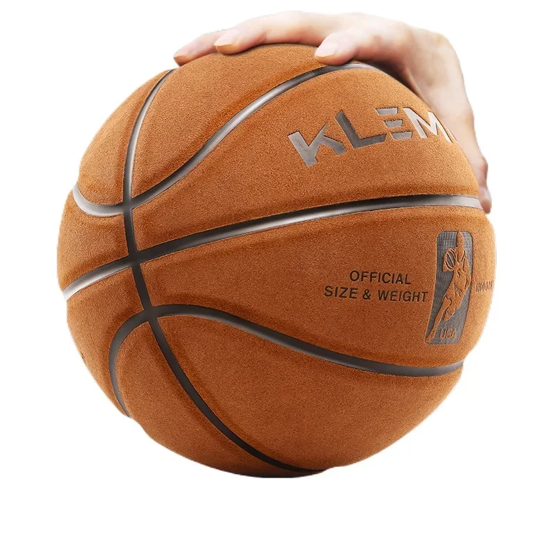 Fur Basketball No. 7 Soft Cowhide Texture Outdoor Wear-resistan Customization Ball