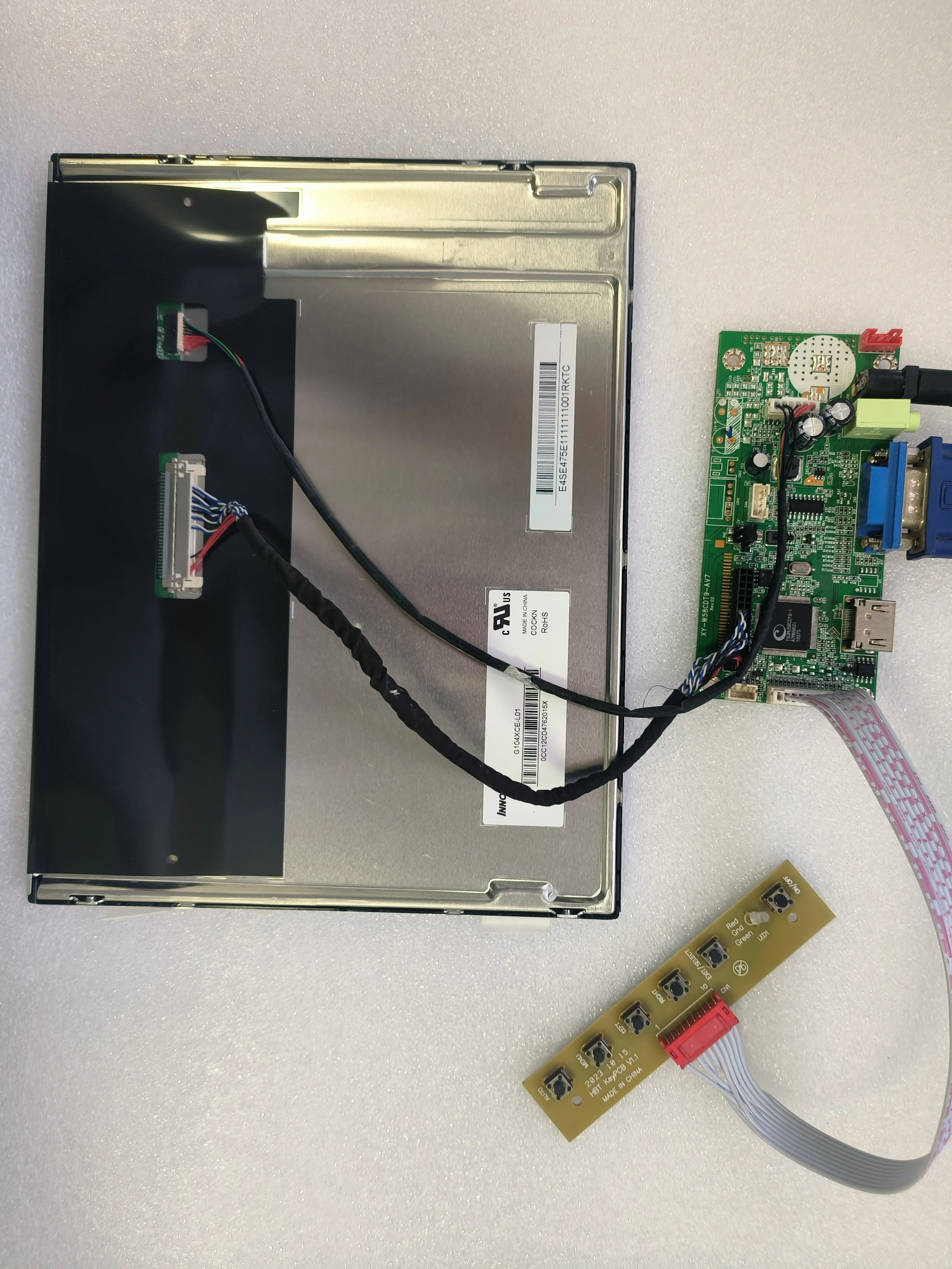 G104XCE-L01 10.4Inch Industrial 1024*768 500Nits Lcd Display Panel TFT LCD Module screen