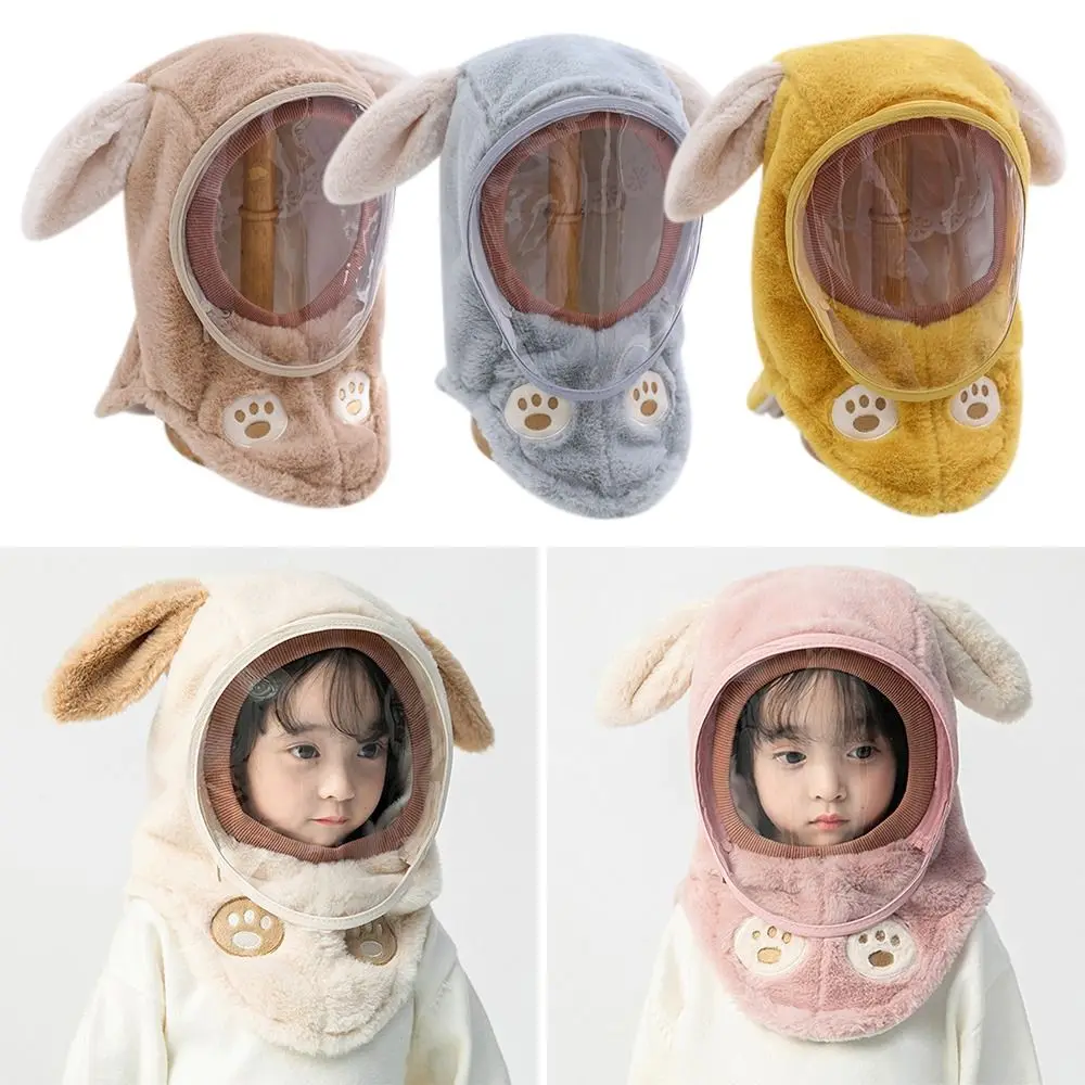 S071a413bb7034f6f890ec5190c848a775 New Winter Children Hats Necks One-piece Windshield Headgear Ear Caps Protective Masks Male Female Baby Cold-proof Warm Caps Mallzona