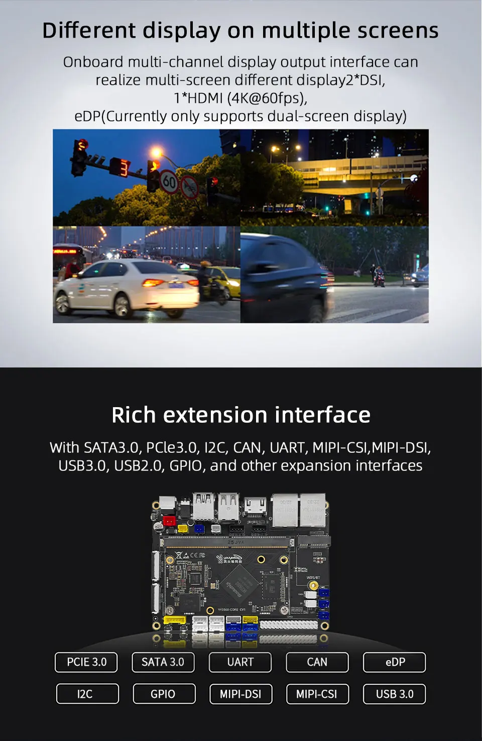 YY3568 Dual Gigabit Ethernet Development Board RockChip RK3568 SoC with Expandab