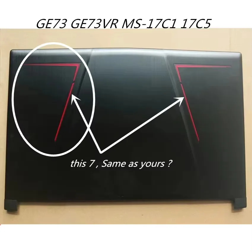 MSI GE73 GE73VR MS-17C1 17C5 베젤 프레임용 새 LCD 뒷면 커..