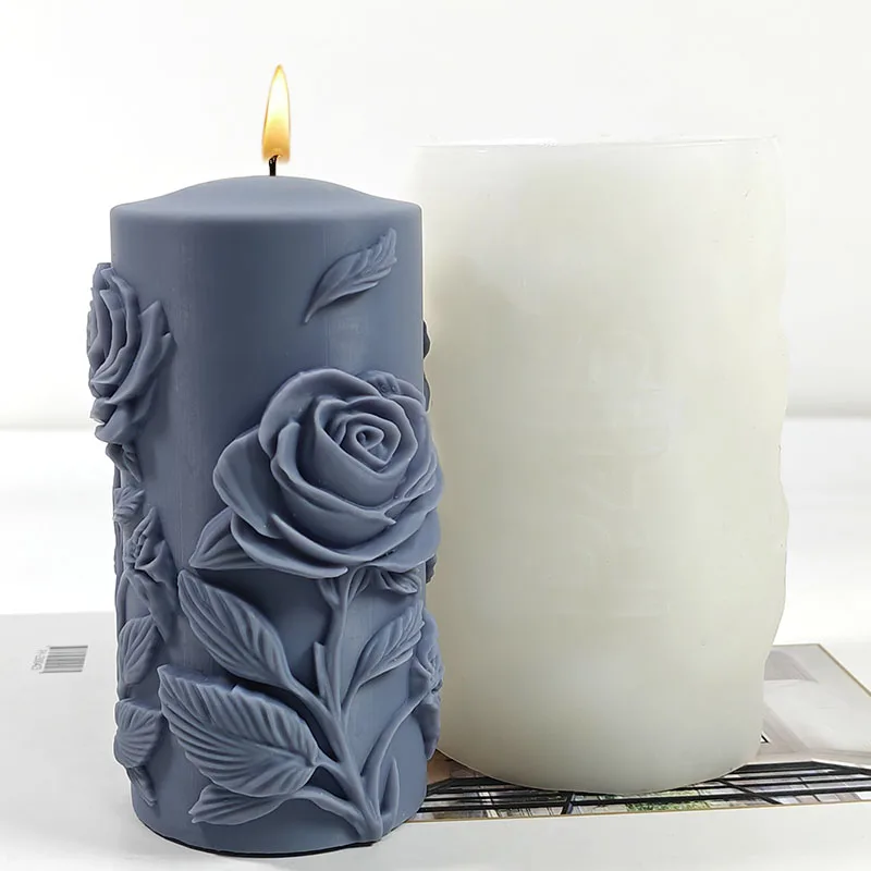 Rose Aromatherapy Candle Mold 5