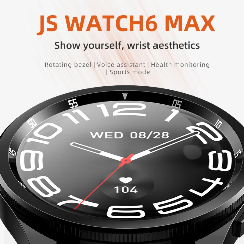 JS Watch 6 Max AMOLED Ʈ ġ ȸ ,  ư,    Ʈġ,  , 1.43 ġ