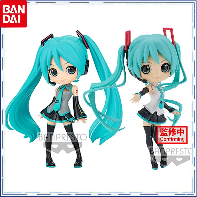 

Bandai Genuine Q-version VOCALOID Hatsune Miku V4X Kawaii Amusement Action Figure Cute Collectible Toys Children's Day Gifts