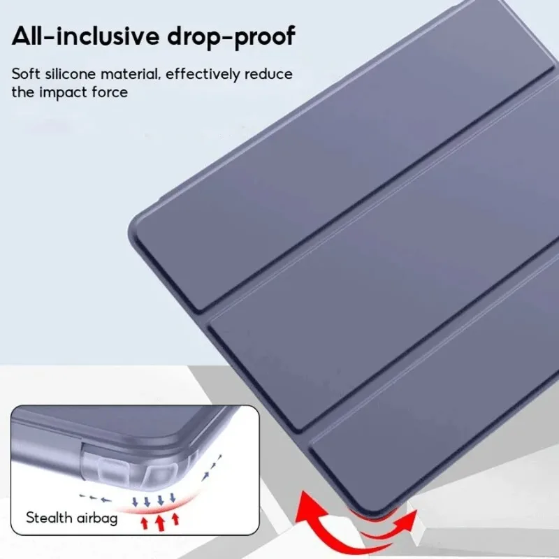 Premium PU Leather Tri-Folding Magnetic Tablet Case Cover
