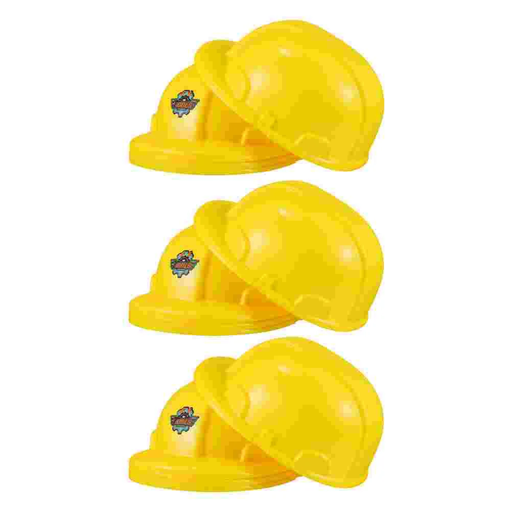 

Construction Hats Kids Play Fancy Dress Construction for Kids Yellow Construction Hats for Party Construction Safety Toy