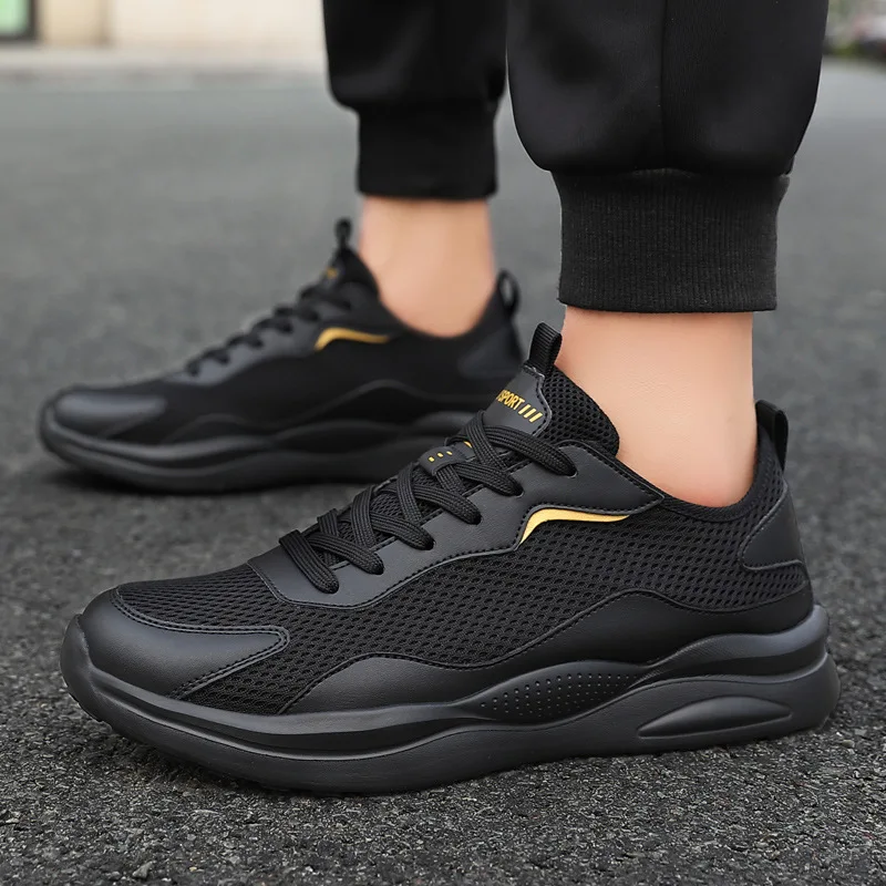 

2023 new summer thin section breathable light casual men's shoes mesh hollow all-match comfortable trendy sports shoes men