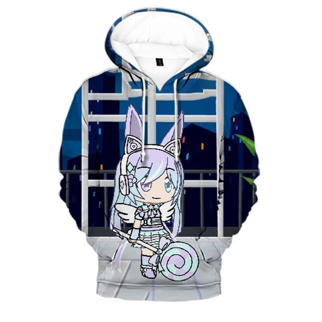 New Gacha Life Hoodie Homens / Mulheres 3D Zíper Suéter Meninos