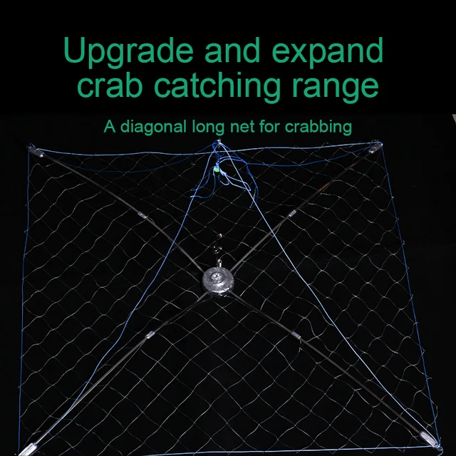 1 pc New Large Shrinking Crab Cage, Heavy Deep Water Crab Fishing Net, Specially Designed for Sea Fishing Boats, Fishing Gear 2