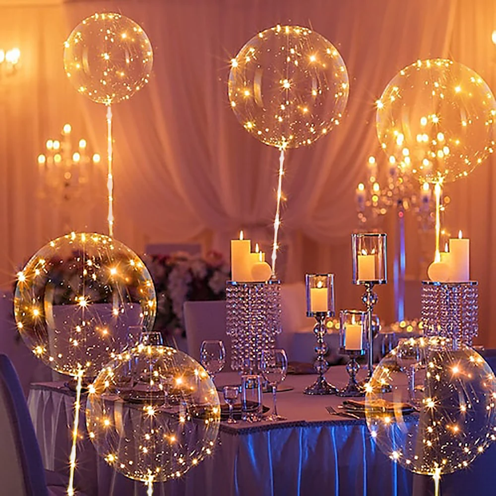 Led Luminous Transparent Balloons for Weddings Birthdays Bachelor Party Valentine's Day Anniversary 6