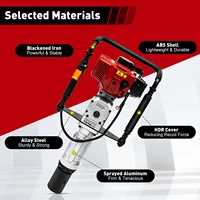 52cc Pile Driver 1900W Gasoline Two-stroke Post Driver Petrol Garden Fencing Tool Machine 55-70mm Sleeve 2