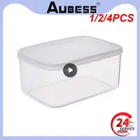 1/2/4PCS Fresh-keeping Boxes Set Refrigerator Sealed Container Food Storage Side Dish Box Microwave Heating Meat Special 1