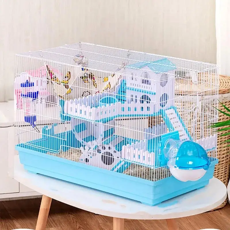 

Small Animal Hamster Cage, Hedgehogs, Rabbit, Guinea Pig, Large Villa Swing Stairs, Package Supplies, Toy Set