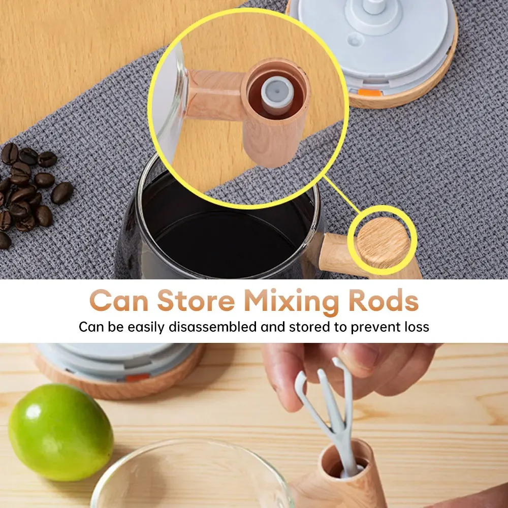 400ML Self Stirring Coffee Cup Electric Stirring Mug Self Mixing Mug Glass Waterproof Automatic Electric Coffee Milk Mixing Cup