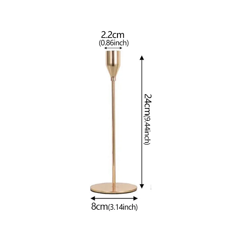 High footed creative candle cup, handicraft handicraft Holders Simple Wedding Bar Party Living Room Home Decor Candlestick