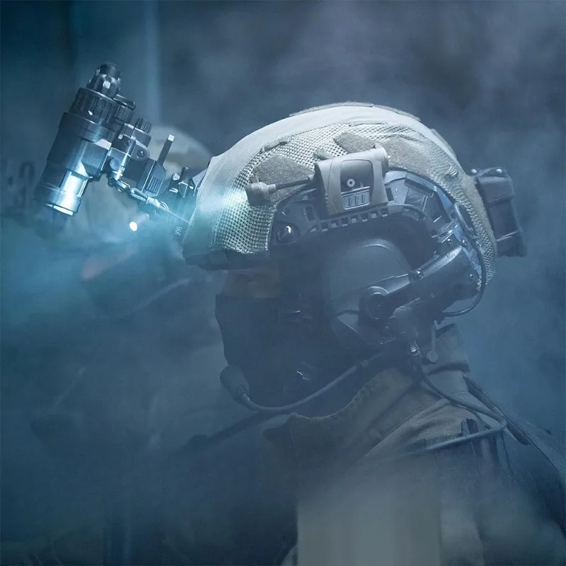 3-Speed Light Tactical Helmet Light | Energy-Saving Outdoor Lamp with Base, Durable Illumination Gear for Night Activities