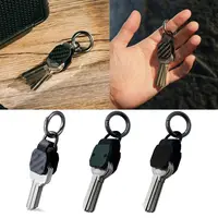 New Mini Key Organizer Holds 2-6 Keys Black Green Keys Case Aluminum Alloy Key Chain for Universal Size 1