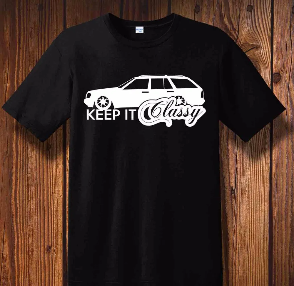 

Men Summer New Brand Men'S Street Wear T Shirt W124 T Kombi S124 Keep It Classy Artwork T-Modell Printed Tee Shirts Classic