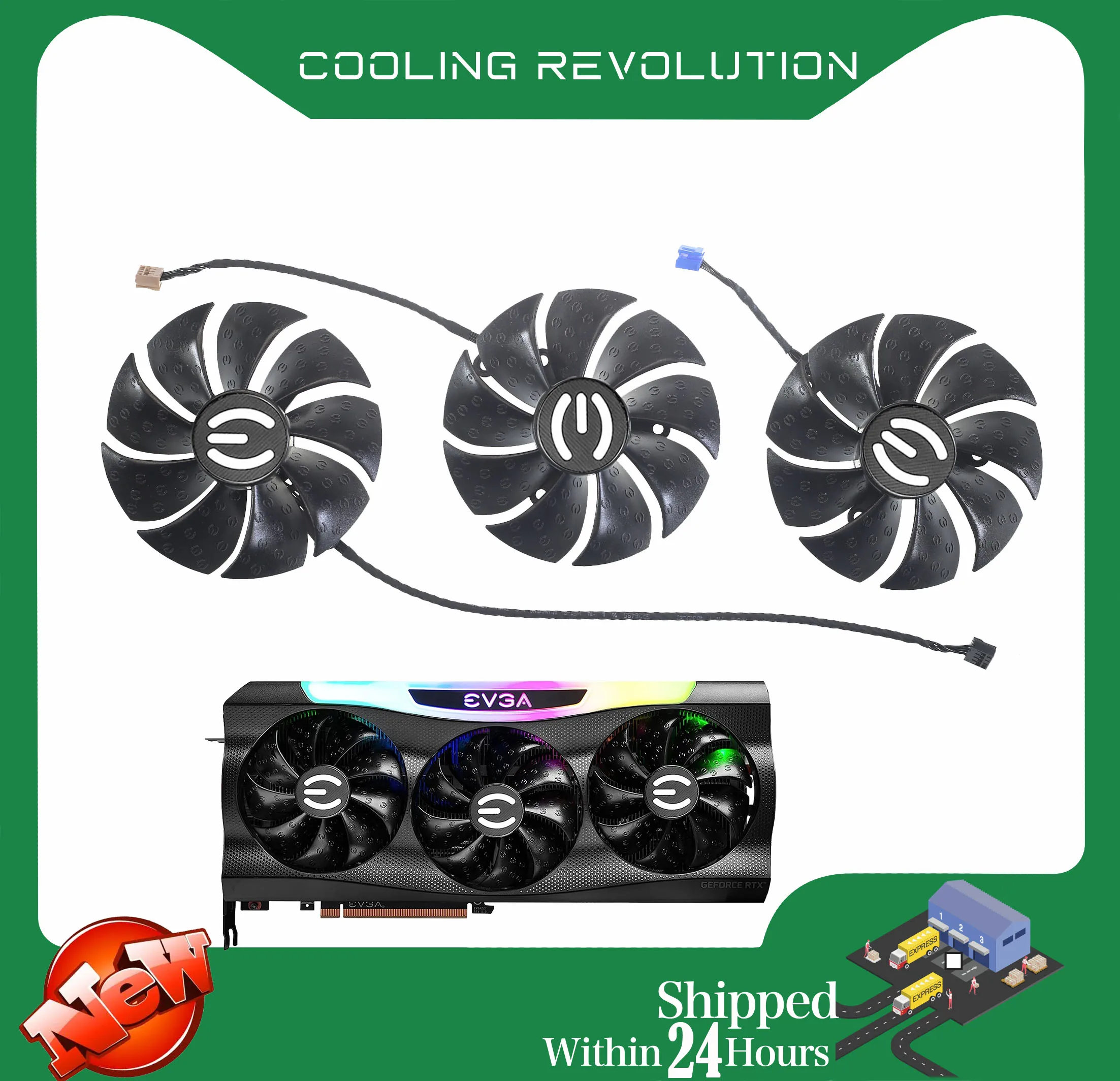 87Mm Muslimt129215Su Dc12V 0.55A 4Pin Ventola Della Scheda Grafica Per Evga Rtx 3070 3080 Ti 3090 Ftw3 Ultra Gaming Gpu Cooler