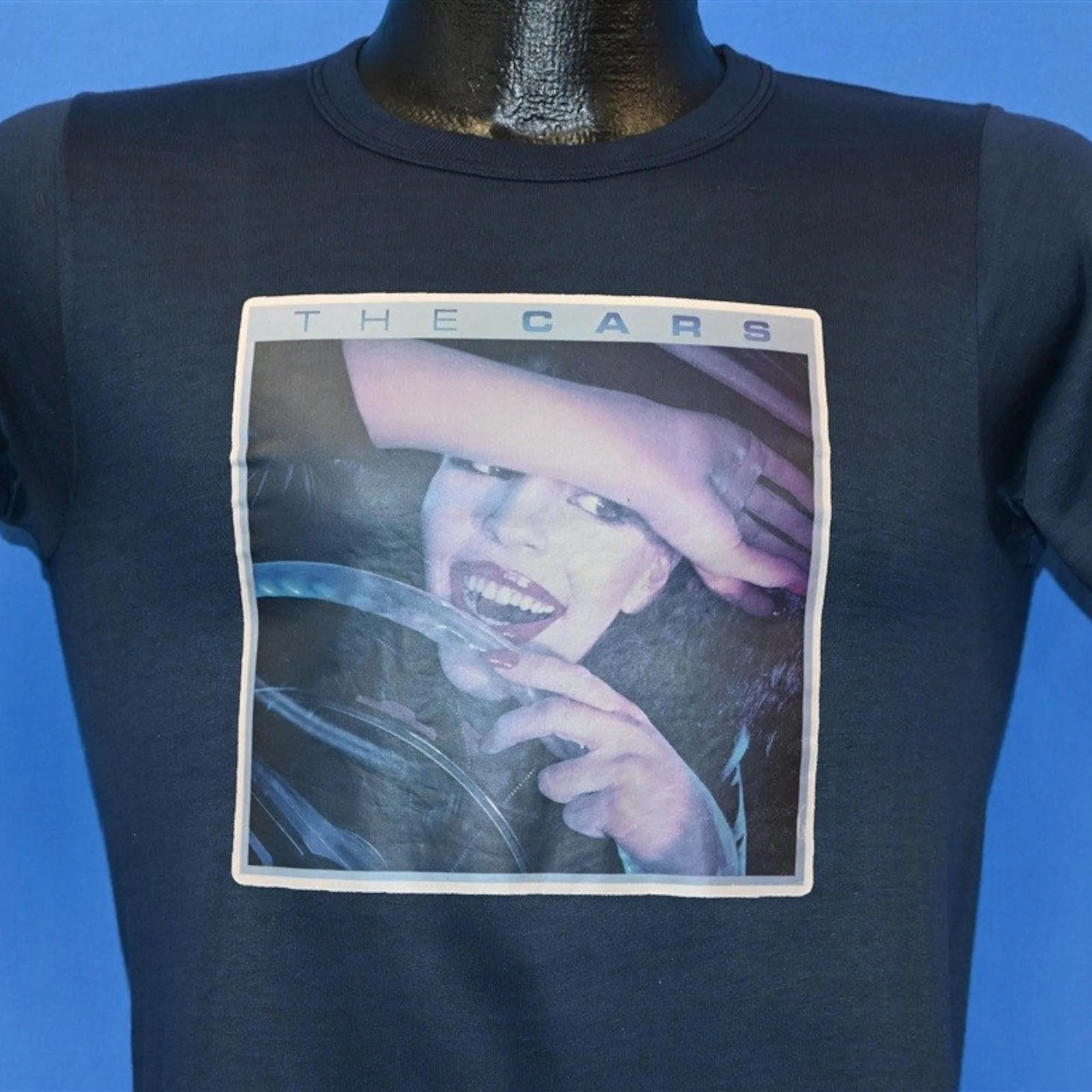 Anni '70 Le Auto Iron On New Wave Rock Band Album Art T Shirt Extra Small