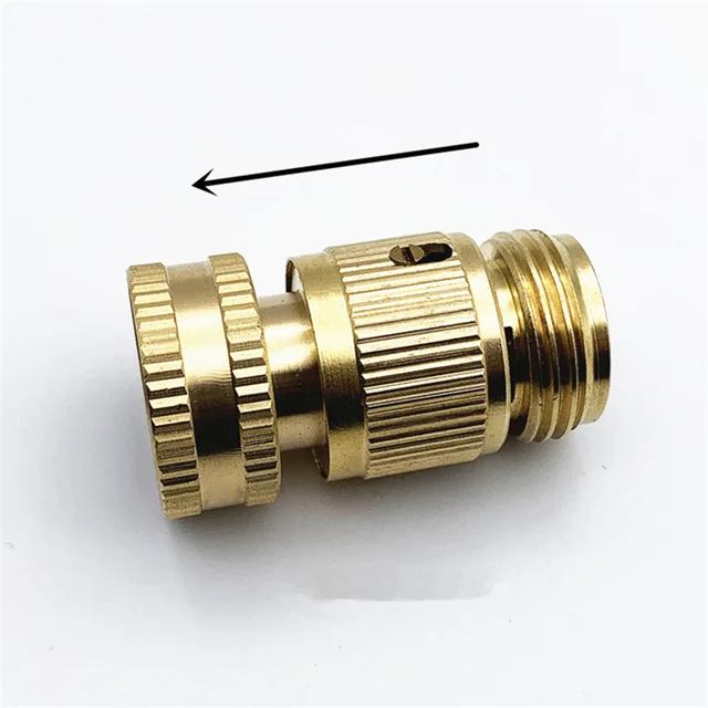 3/4 "Férfi Női Gyors Csatlakozó Kerti Vízcső Fúvóka Adapter Sárgaréz Tömlő Öntöző Öntözőkészülékek Kiegészítők - Image 5