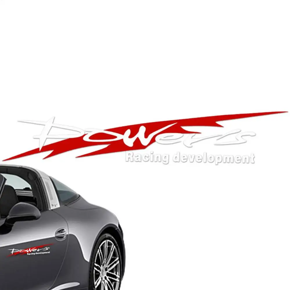Racing Development Autoaufkleber Stilvoller Power's Racing Development Sportaufkleber Auto Reflektierender wasserfester Aufkleber – Detail 7