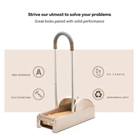 Machine automatique intelligente pour couvre-chaussures domestiques, nouveau modèle 2026, à commande par pédale, pour film jetable, usage intérieur, avec enrouleur et rétracteur 3