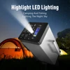 400W 96000mAh Portable Solar Generator 200W 48000mAh Sine Wave Inverter LED Power Station For Home Car Outdoor Energy 220V 5