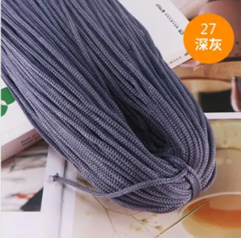 Premium 3mm Nylon Cord for Crocheting and Macrame Projects – Ideal for DIY Hand-Woven Bracelets, Handicrafts, Mats, Slippers, and Bags