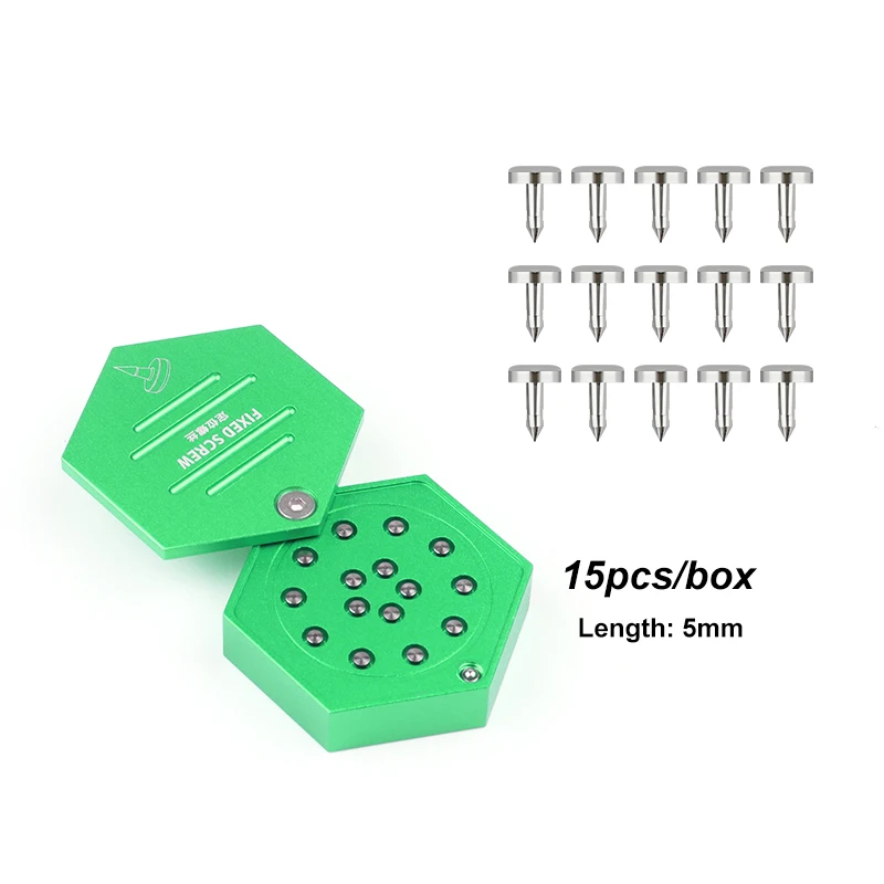 VVDental - Pistola Aplicadora de Pernos TAC para Membrana Guía Ósea GBR, Recta/Curva, de Titanio, 4mm/5mm