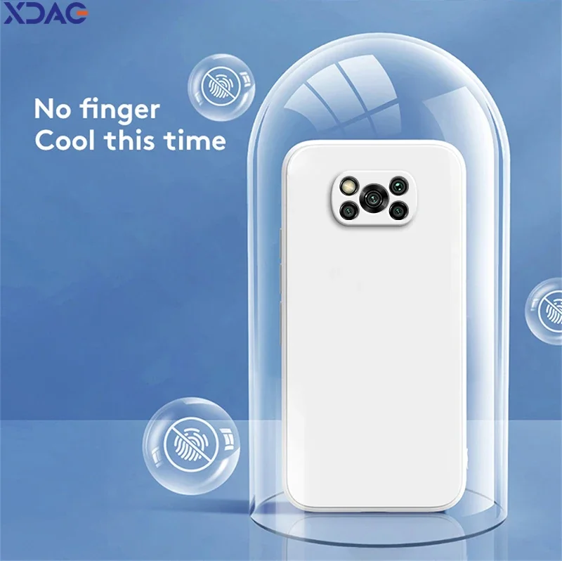 Premium Liquid Silicone Soft Back Cover with Internal Flocking - High Quality & Simple Design