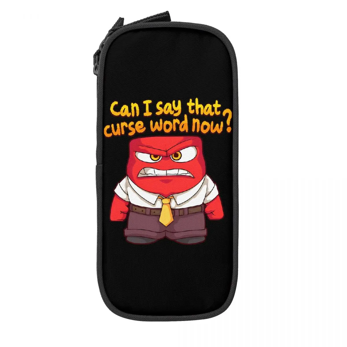 Estuche para lápices de doble capa, gran capacidad, para niños, con diseño de ira y emoción de adentro hacia afuera, regalo sorpresa