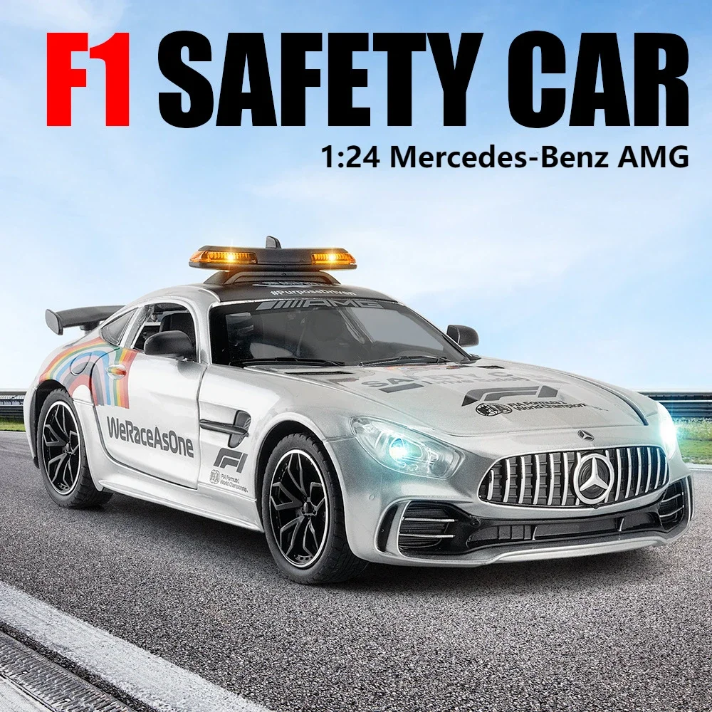 1:24 Mercedes Benz AMG GTR F1 Safety Car Alloy Supercar Diecast