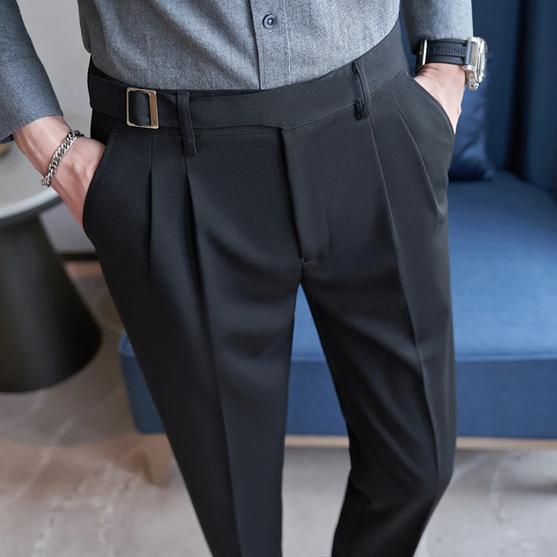 Suit Pants Men Pants Navy Men's Suit Pants White Black Gray Khaki