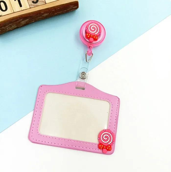 

Cartoon Animals Silicone Card Case Holder Bank Credit Card Holders Students Bus ID Holders Identity Badge With Retractable Reel