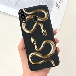 Floral Shockproof Soft Silicone Bumper Case - New Design - A20S (6.5 inch) (Case - c01)