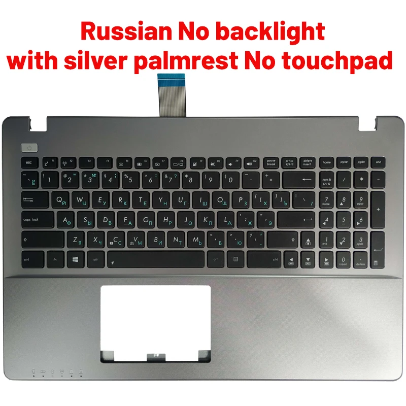 Russian/US Laptop Keyboard for ASUS X550JD X550JF X550JK X550JX X550L X550LA X550CA X550CL X550D LX550DP X550EA palmrest upper