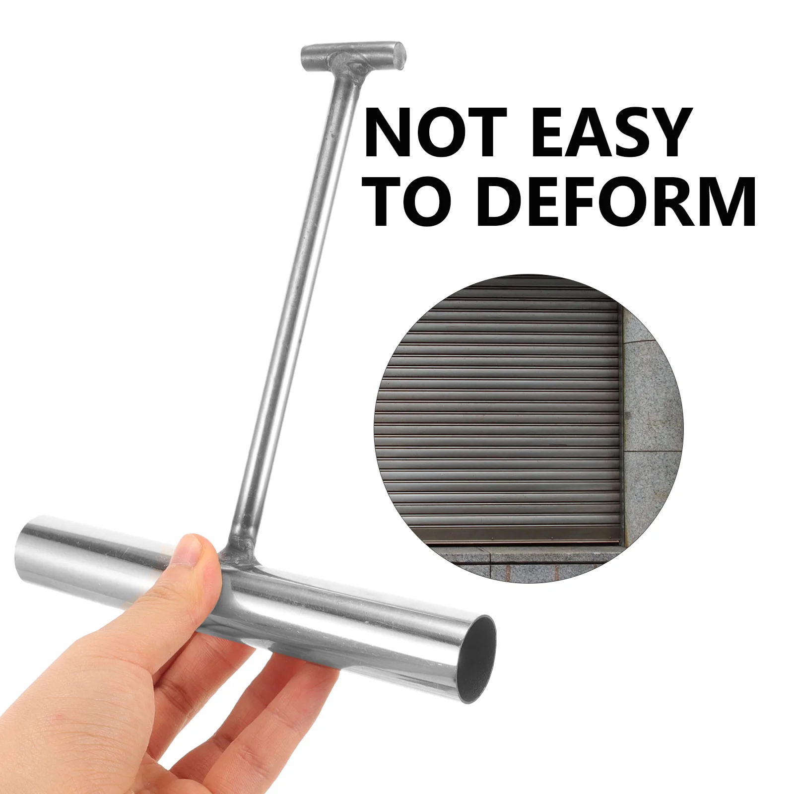 Manhole Cover Hook Manhole Lifting Tool Pull Hook Stainless Steel Cover Drain Grate Lifter manhole cover hook