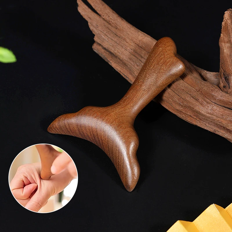 Guasha Board Sandalwood Meridian Acupuncture Massage Comb Guasha Board For Neck Shoulder Back Scraping Board Facial Lifting Tool