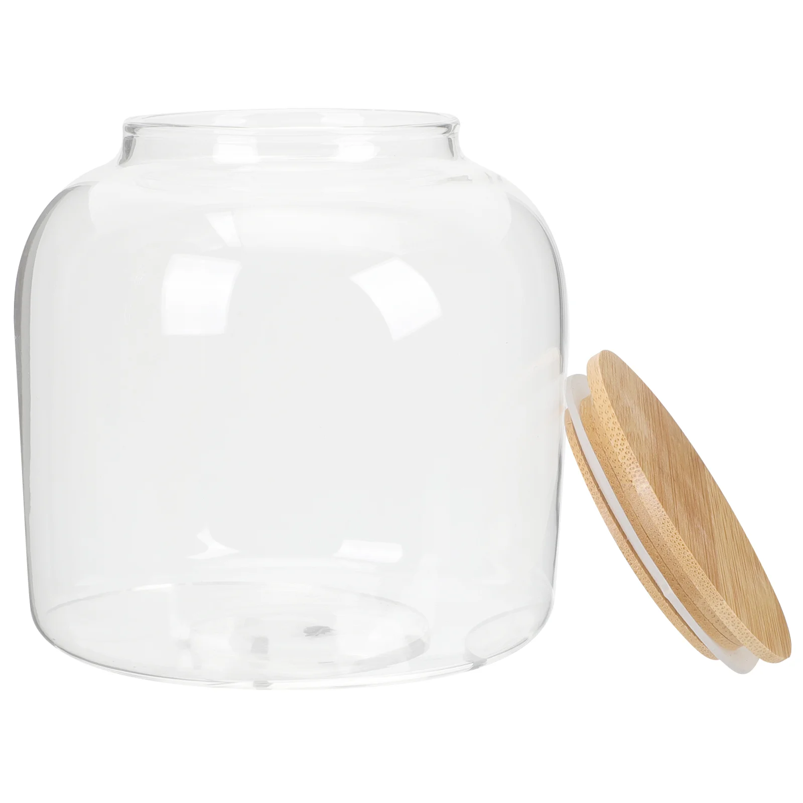 

Glass Storage Container Clear Glass Food Storage Containers Tea Container Canister Glass Airtight Coffee Container for Kitchen