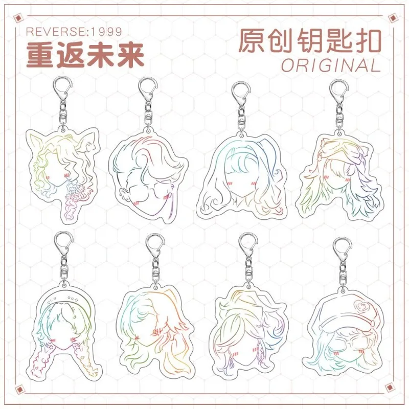 

Anime KeyChain Women Reverse 1999 Key Chain for Men Sketch Key Ring Sonetto Acrylic Keyring Schneider Pendant Cosplay Girls Gift