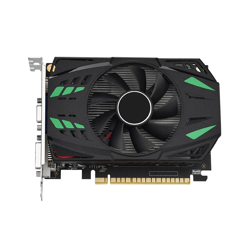 

Видеокарта Geforce GT740 2 Гб GDDR3, 128 бит, 993 МГц, 1250 МГц, 28 нм, Pcle X16 2,0, Видеокарта VGA + HD + DVI, простая установка, проста в использовании