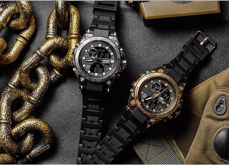 Escapement Time Watch for Men Women Quartz Men's Wristwatch Clock Luxury Brand Military G Style Shock Proof Lover Wrist Watches