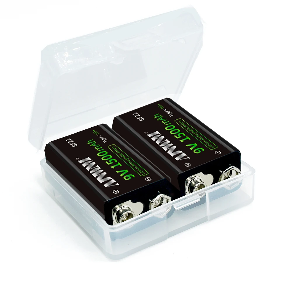 Bateria Li-ion Recarregável para Helicóptero rc Tipo-c Usb Volt 1500mah 6f22 v Modelo de Brinquedo Microfone - Image 2