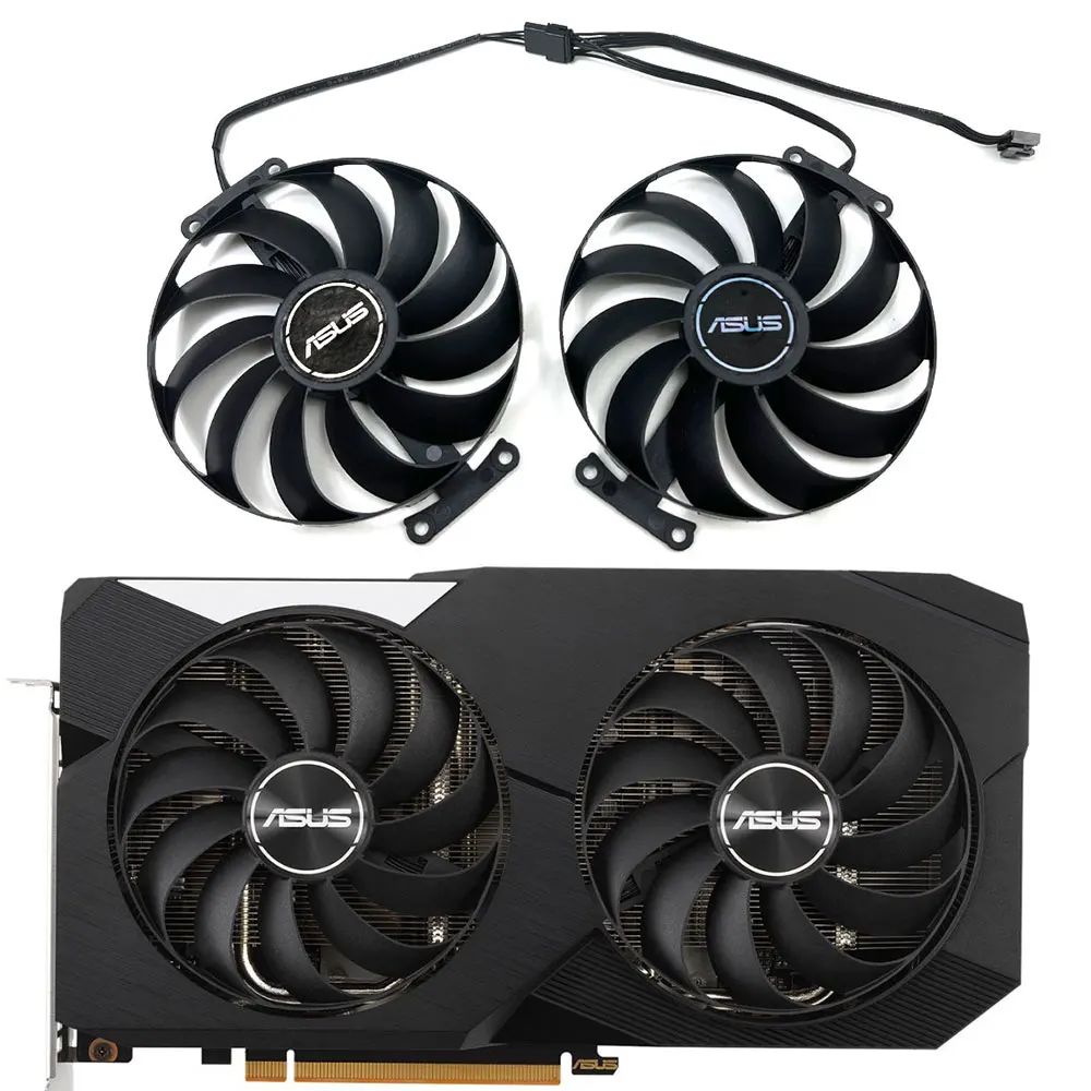 1Set Nuova Ventola Di Raffreddamento Della Scheda Video Asus Dual Radeon Rx 6600 A 5Pin, Per Asus Dual Radeon Rx 6600, Rx 6600 Xt, Rx 6700 Xt